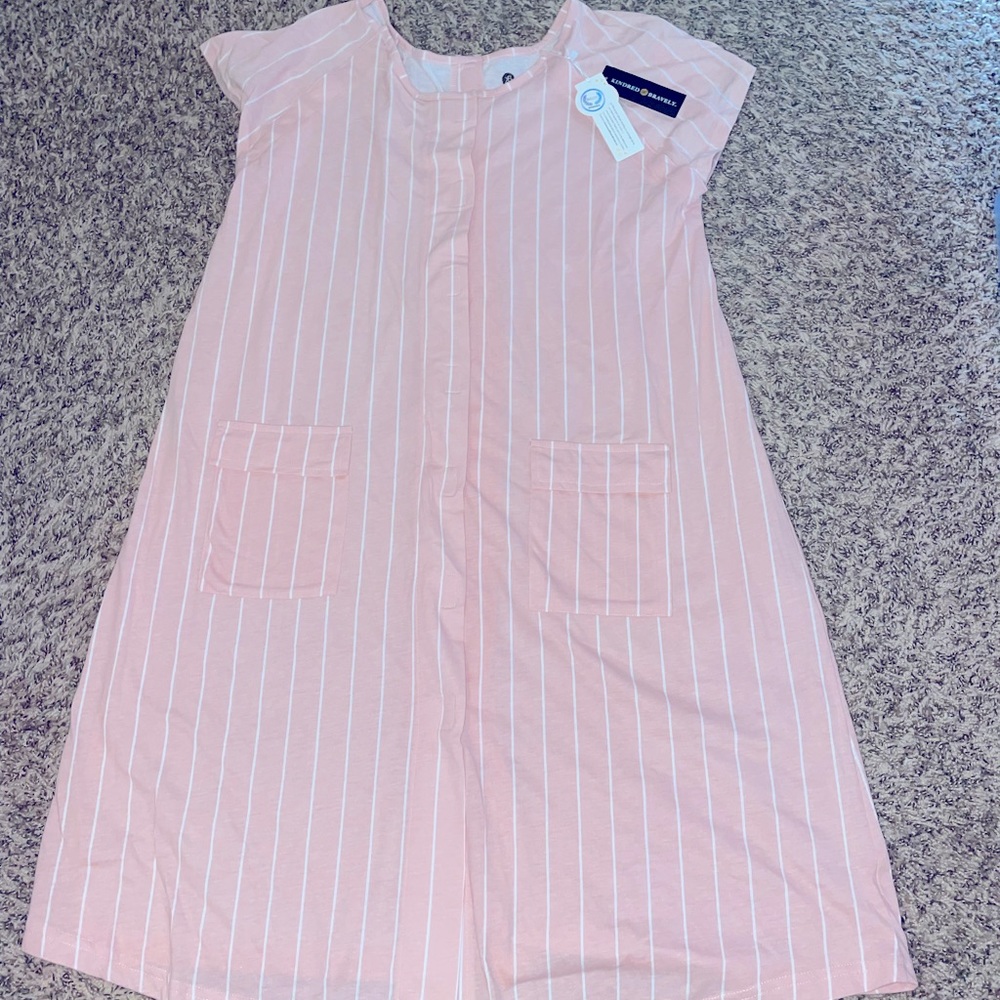 Kindred Bravely Pink Striped Robe